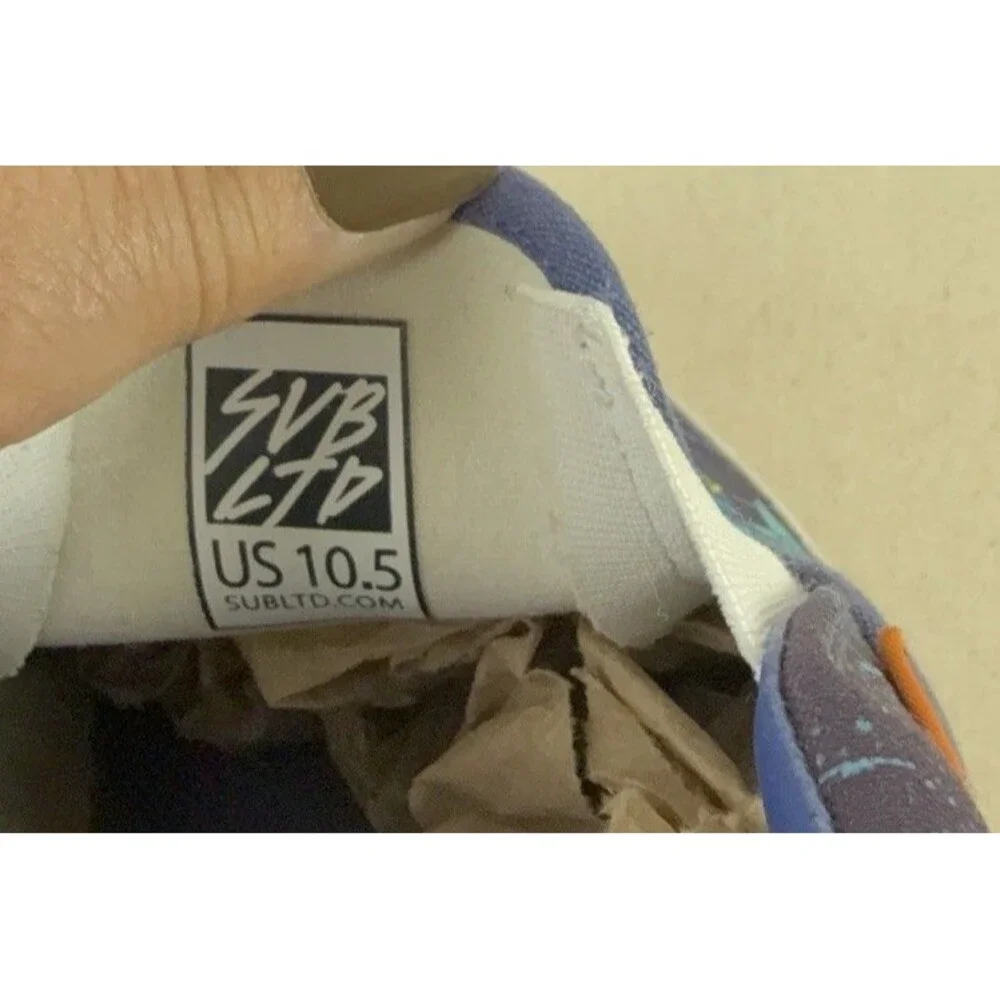 SUB LTD Tyler Stout NASA Space Shuttle Slip On Canvas Sneakers Mens 10.5 Skate